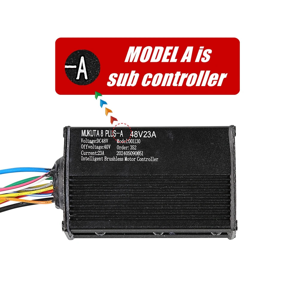 Original Intelligent Brushless Motor Controller Only for MUKUTA 8 PLUS Dual-Motor Electric Scooter 48V Main & Sub Control System