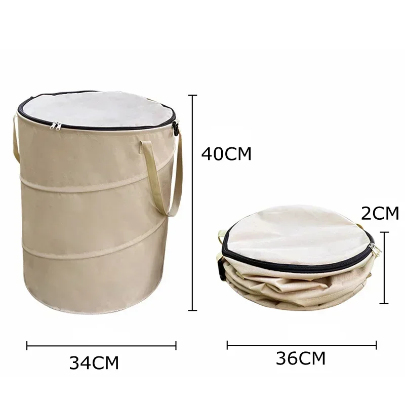 Outdoor Camping Trash Can, Foldable Multifunctional Storage Box, Household Large Capacity Dirty Clothes Basket, Storage Bag