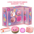 Random Color 8pcs/Box TPR Maltose-Filled Squishy Toy, Slow Rising Stress Relief Sensory Fidget Decompression Blind Box Gift