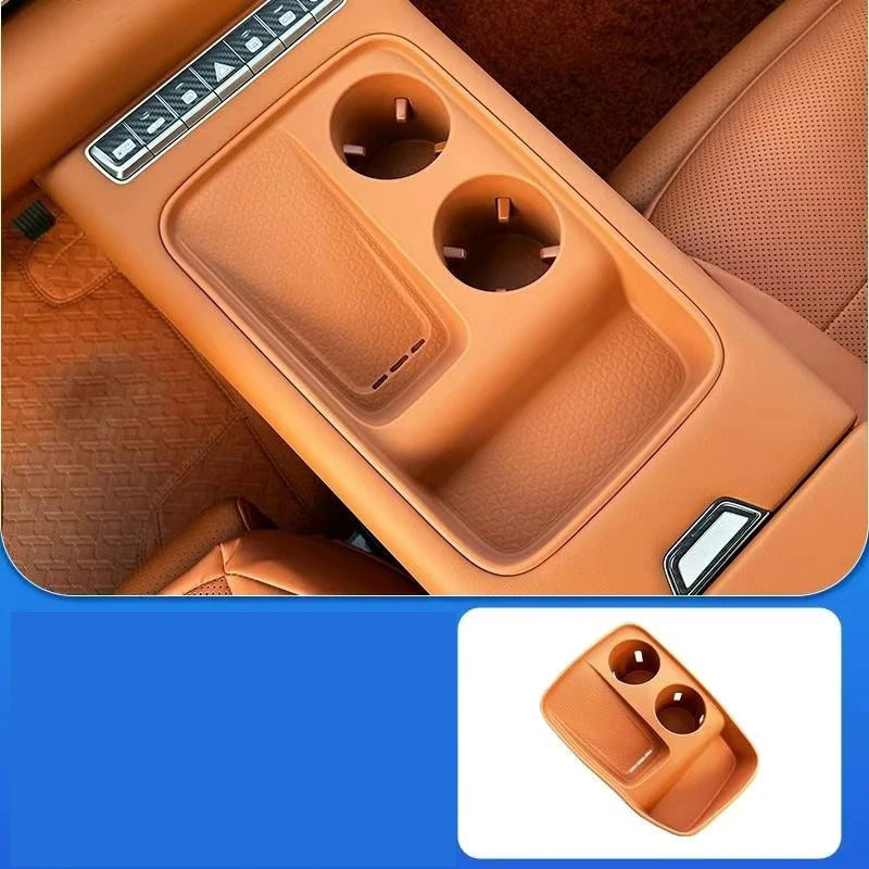 For Haval H6 4rd Gen 2024 2025 2026 Car Central Control Wireless Charging Silicone Pad Water Cup Holder Pad Interior Accessories