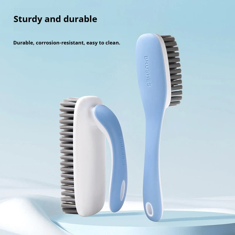 2Pcs Shoe and Laundry Brush Set Soft-Bristle Household Brush Multifunctional Cleaning Shoe Brush