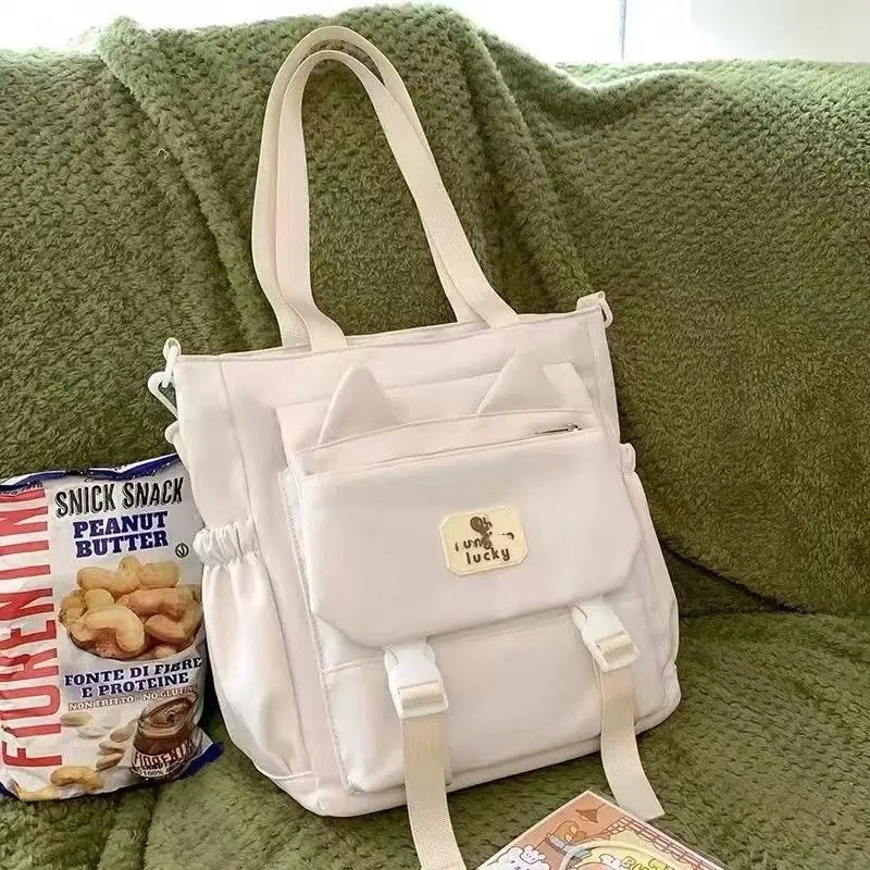 Japanese Girls' College Cute Shoulder Bag Student Classroom Bag Large Capacity Versatile Crossbody Bag