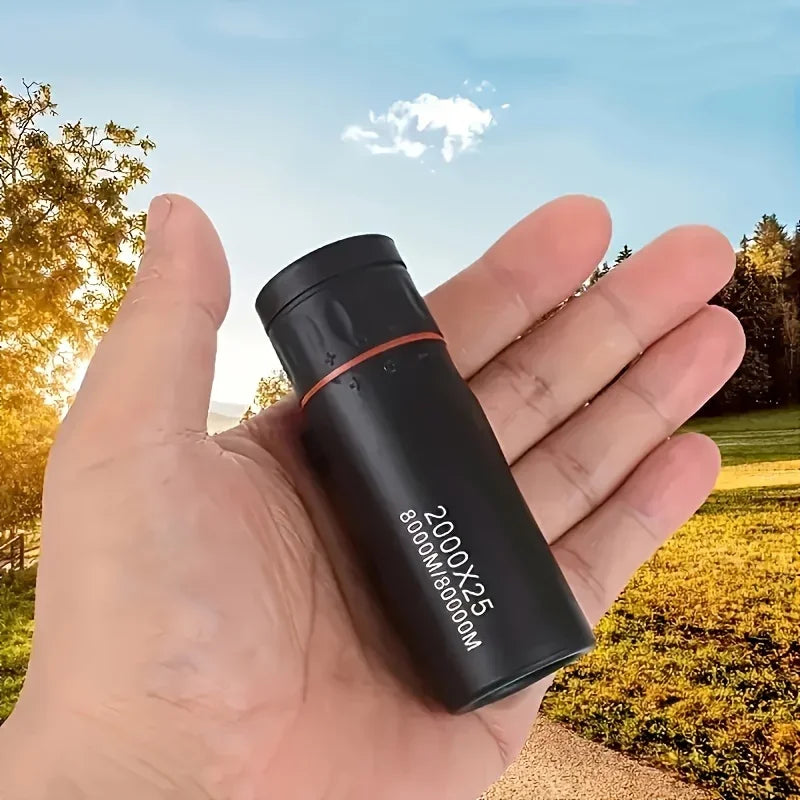 2000X25 High Magnification High-Definition Binoculars, Mini Portable Outdoor Travel Professional Telescope