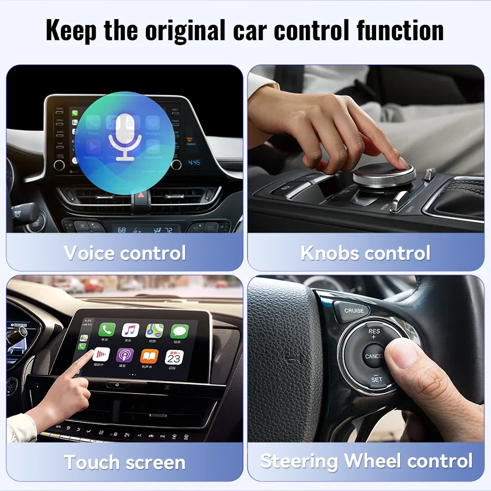 Wooboobox Wireless Ai Smart Box CarPlay Android Auto Adapter Play USB WIFI  For Youtube Netflix TikTok Universal Mazda GT7S