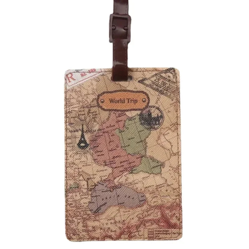 PU Suitcase ID Address Holder Baggage Boarding Tag Portable Label Creative Travel High Quality Travel Accessories Luggage Tag