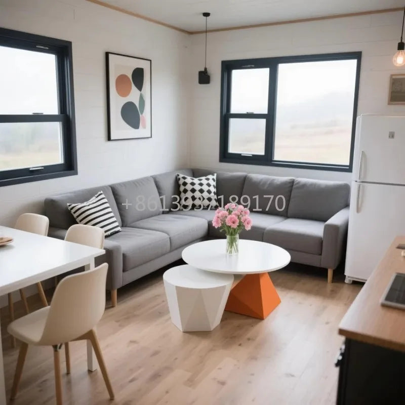 40FT 20FT Expandable Container House with 2 3 Bedrooms, 1 Full Equipped Bathroom Kitchen, Tiny Houses to Live in for Adults