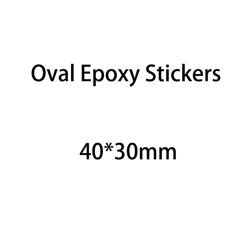 50/100/200/500pcs 3D Clear Epoxy Stickers Round Square Heart Oval Dome Adhesive Stickers Domed Cups for DIY Jewelry Making