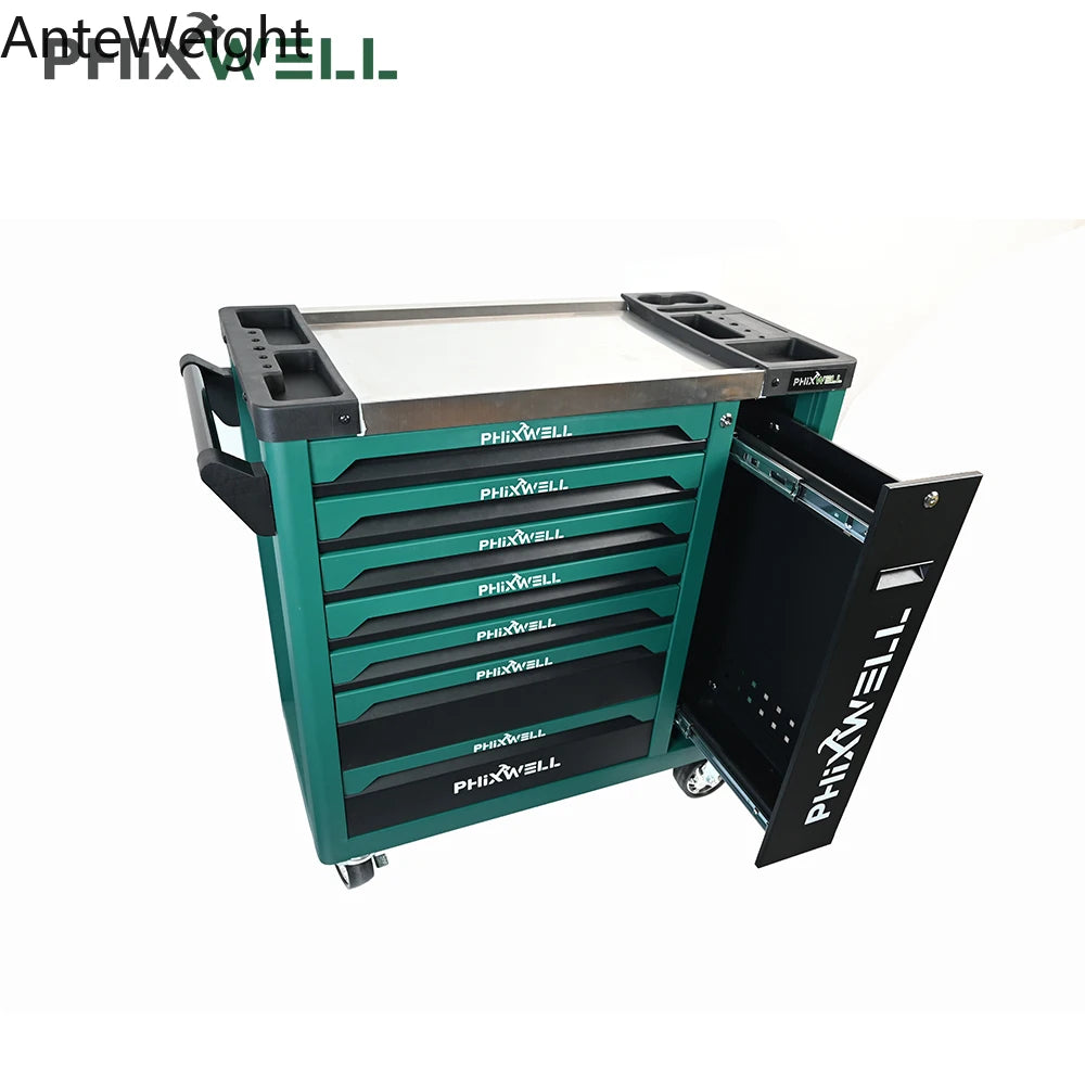 Hot-selling heavy-duty metal iron 7-drawer wheeled tool cart tool cabinet with tools