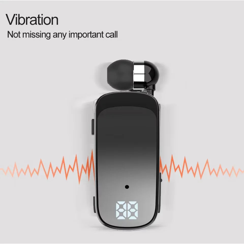 K65 PK K55 F920 Pro Lavalier Business Bluetooth 5.2 Headphone 20H Music LED Digital Display Noice Cancelling Wireless Earphones