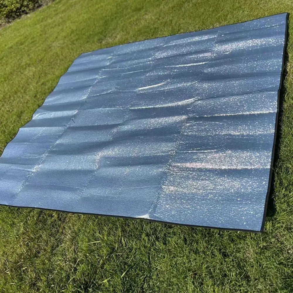 Camping Mat Foam Foil Blanket Aluminum Insulation Foam Foil Mat Sleeping Pad Thermal Outdoor Tent Footprint Reflecting Heat
