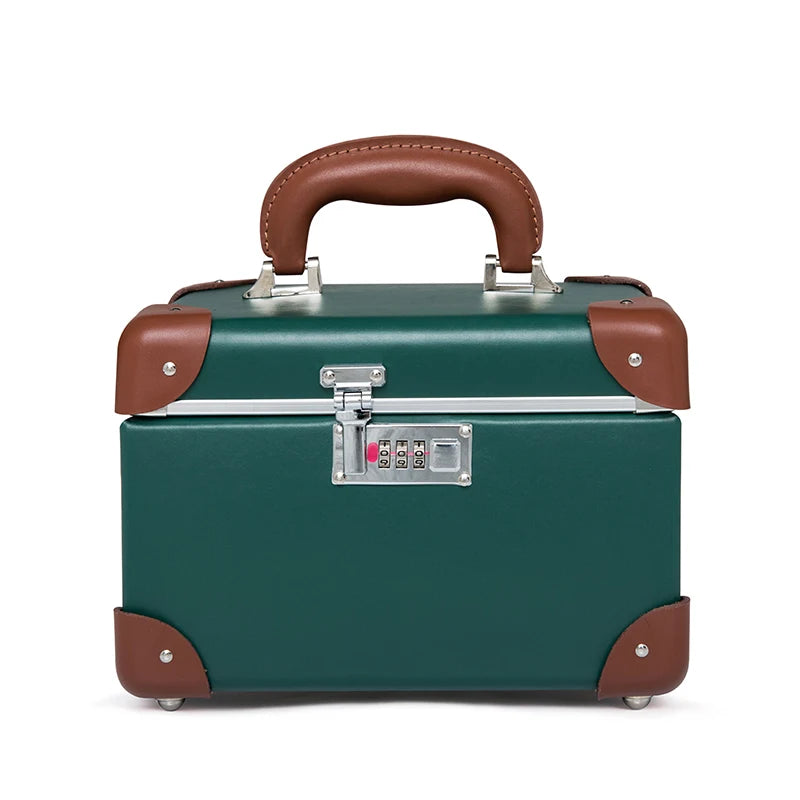 Luxury Women's Makeup Suitcase Travel Valise Voyage Hand Large Capacity Cosmetics Storage Organizer Box Hand Sewing Beauty Case