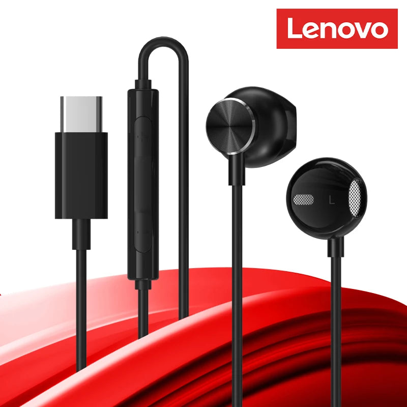Original Lenovo TW16 Pro TW16 Wired Earphones Built-in Microphones With Volume Control Headphones Semi-in-ear Design Earbuds