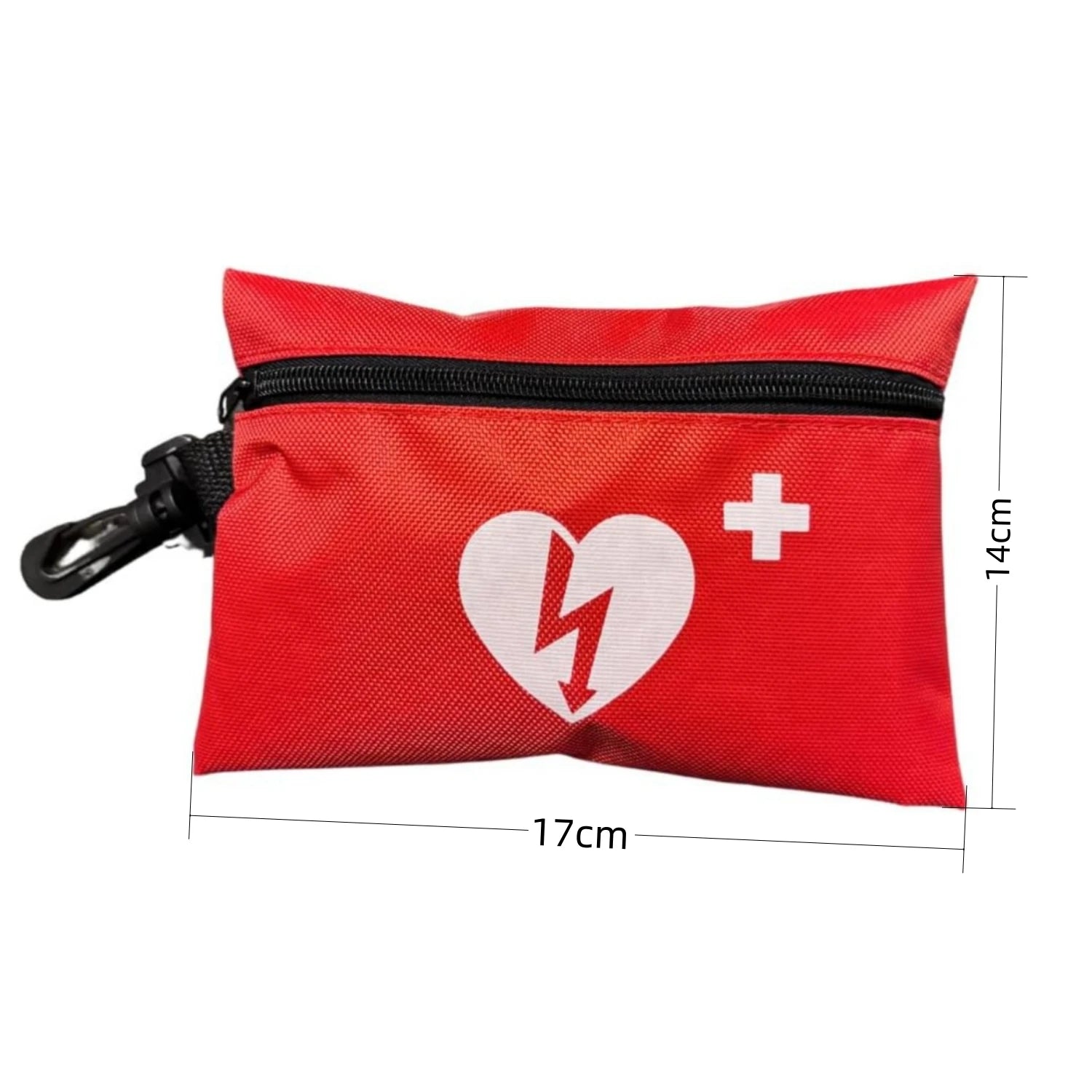 First Aid Adult and Infant CPR Mask Combo Kit AED Response kit with Valves Vinyl Gloves Alcohol Prep Pads
