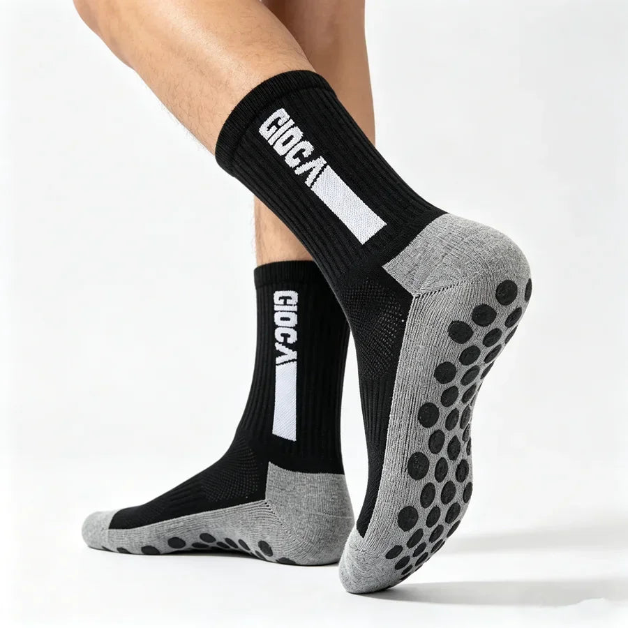 1/5/8/10 Pairs Men Women Unisex Non Slip Grip Soccer Rugby Socks Towel Bottom Breathable Shockproof Athletic Exercise