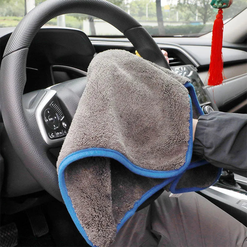 1200GSM Car Wash Microfiber Towel 40x40cm Car Cleaning Care Cloth Auto Towel One-Time Fast Drying for Car Wash Accessories
