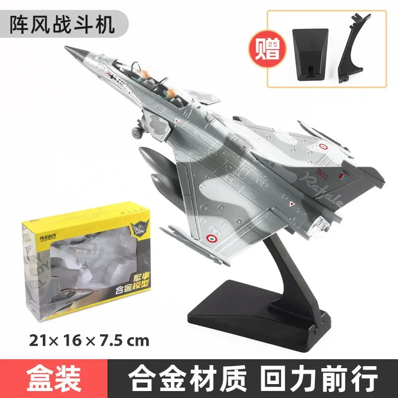Alloy Fighter Model Acoustooptic Return Force Aviation Military Aircraft Model Toy Ornament Gift F546