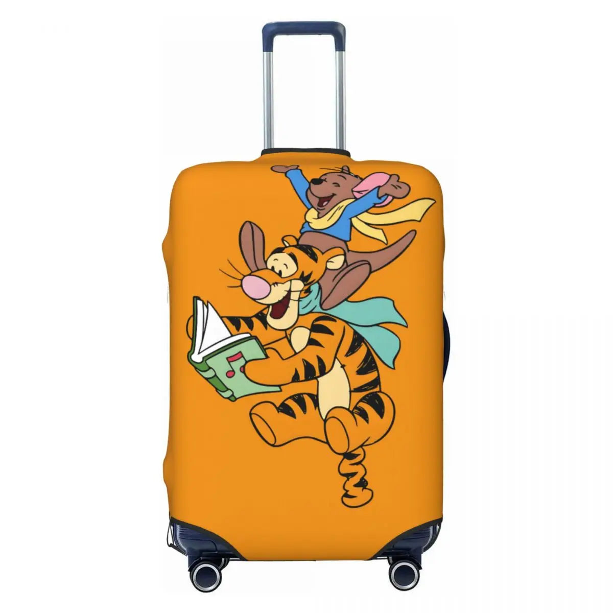 Custom My Friends Cartoon T-Tigger Pooh Luggage Cover Elastic Cartoon Travel Suitcase Protective Covers Suit For 18-32 inch