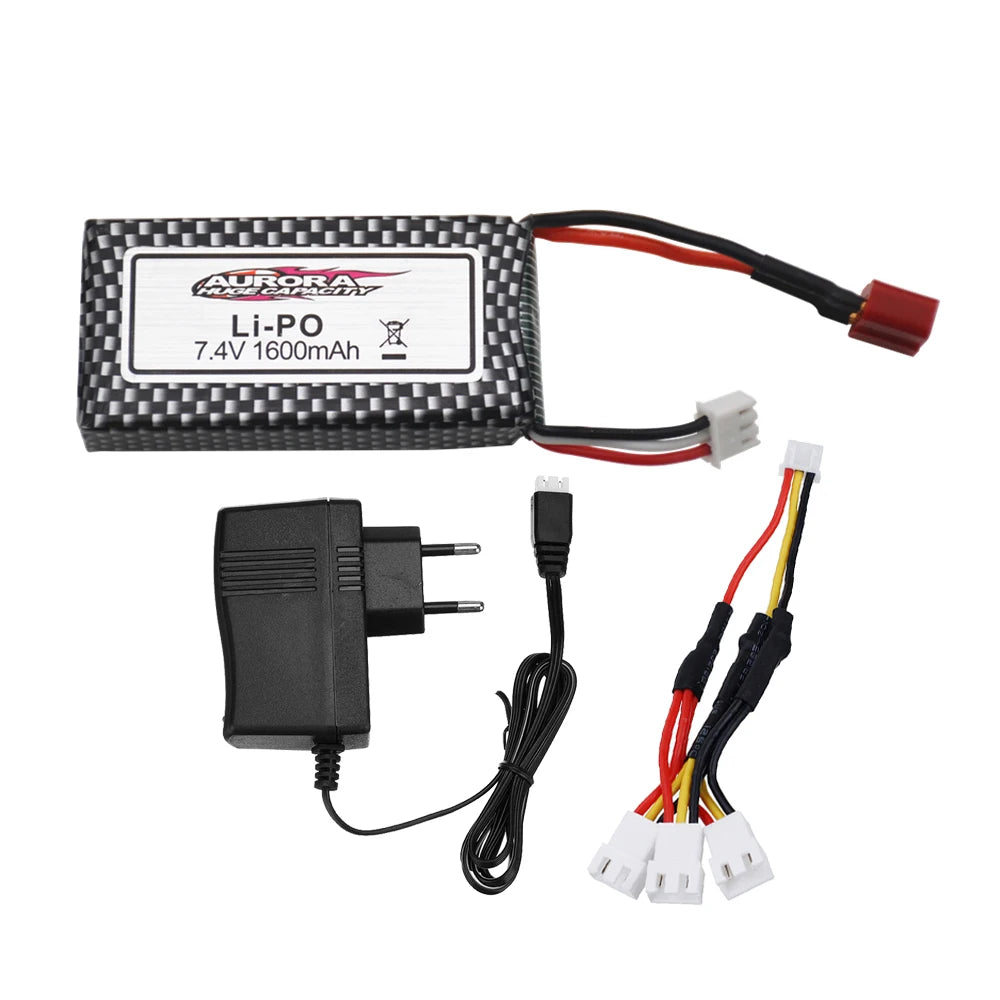 Upgrade Rechargeable Battery 2S For 9125 Remote Control Car Spare Parts 7.4v 1600mah Lipo Battery XLH 9125 battery 1600mAh