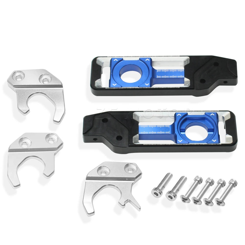 Motorcycle Accessories CNC Aluminum Rear Wheel Axle Blocks Chain Adjusters Tensioners For BMW M1000R S1000R S1000XR S1000RR