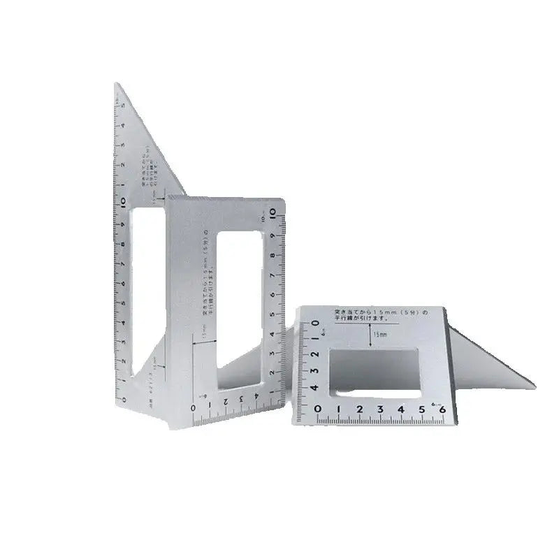 Multi-Functional Woodworking Ruler Measuring Tool for Carpentry 45 90 Degree Angle Combination Ruler T-Shaped