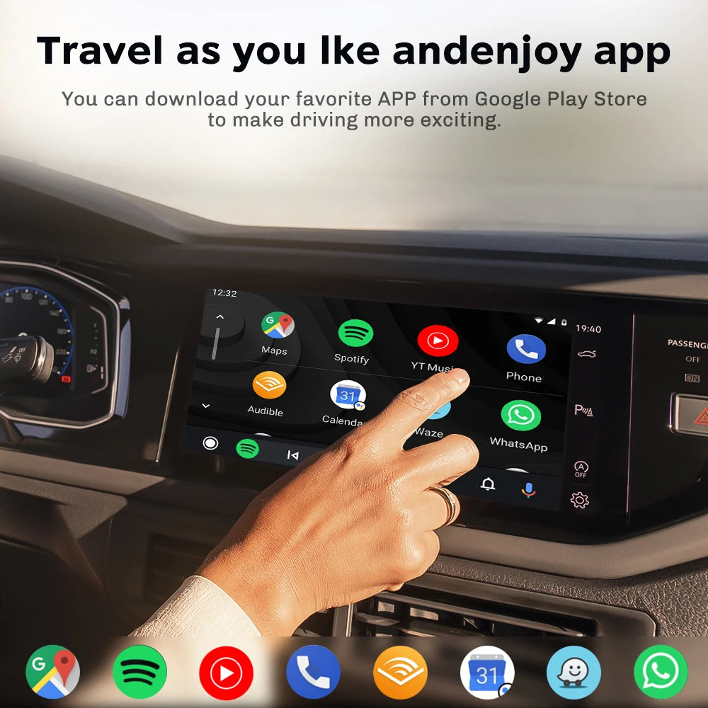 MMB Mini 2in1 Wired to Wireless CarPlay Adapter Android Auto Dongle for VW Haval Audi Kia Porsche Lexus 98% Cars Plug and Play