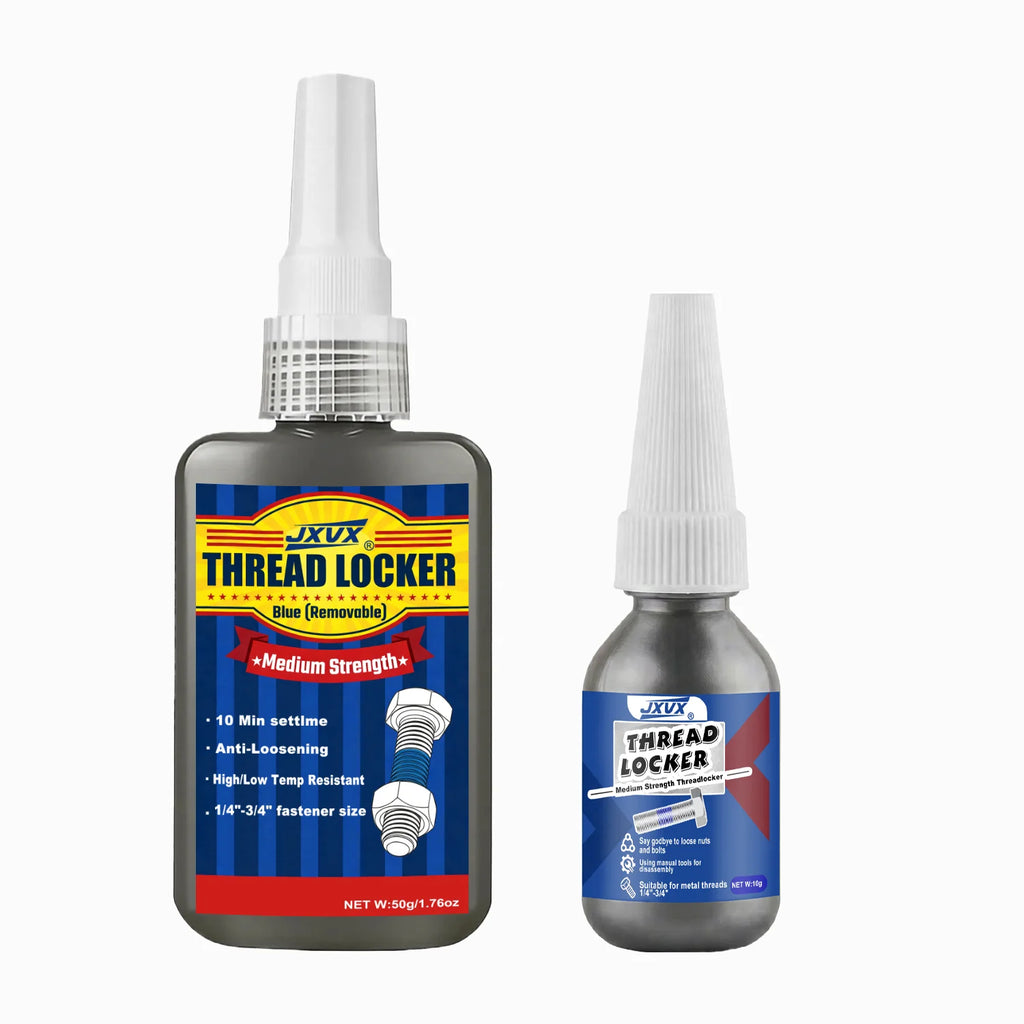 JXVX 243 1-6PCS Threadlocker Medium Strength Anaerobic Adhesive Antiloose Screw Glue Oil Resistant Fastener Sealant 10ml 50ml