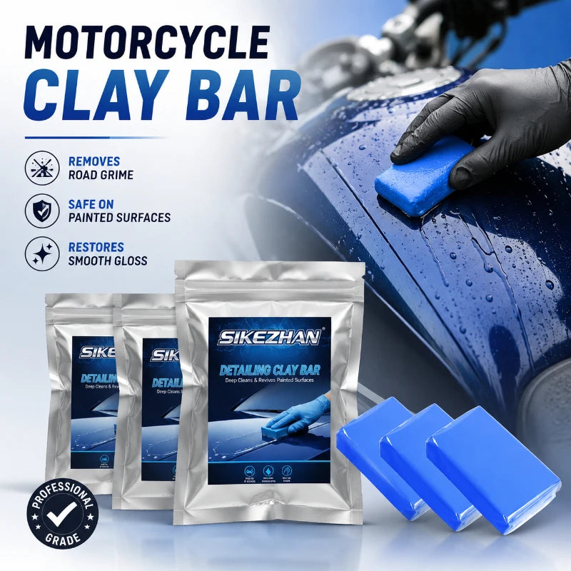 Auto Detailing Clay Bar SIKEZHAN Stain Remover Clay Block Cleans Iron Overspray For Car Motorcycle Paint Surface Restoration