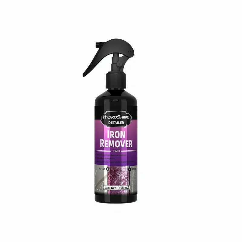 Hydroshine Iron Remover Car Detailing Fallout Spray Decontamination Kit Rust Remover Spray for Brake Rim Metal Surface Particles