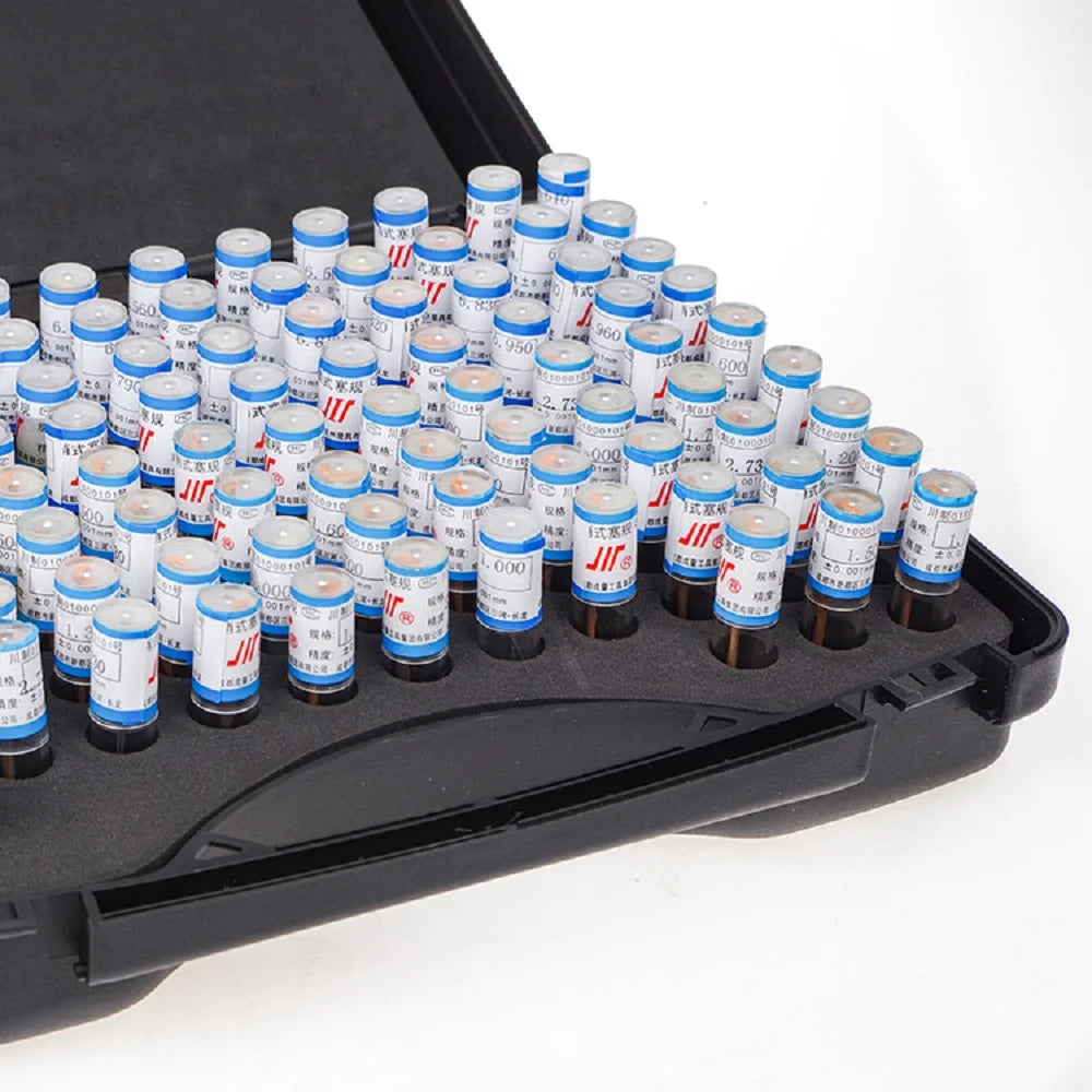 101pcs/box 1-2-3-4-5-6mm step 0.01mm Steel Pin Gauge  pin Measuring Tool Smooth Plug Gauge Hole Gauge