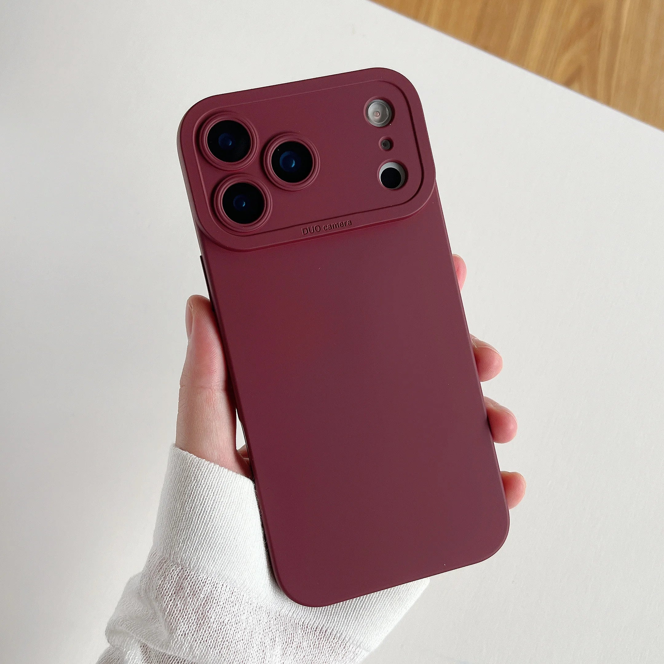 Original Silicone Pupil Camera Case For iPhone 17 Air 16 15 14 13 12 Mini 11 17 Pro Max 7 8 Plus Plain Color Armor Cover Capa