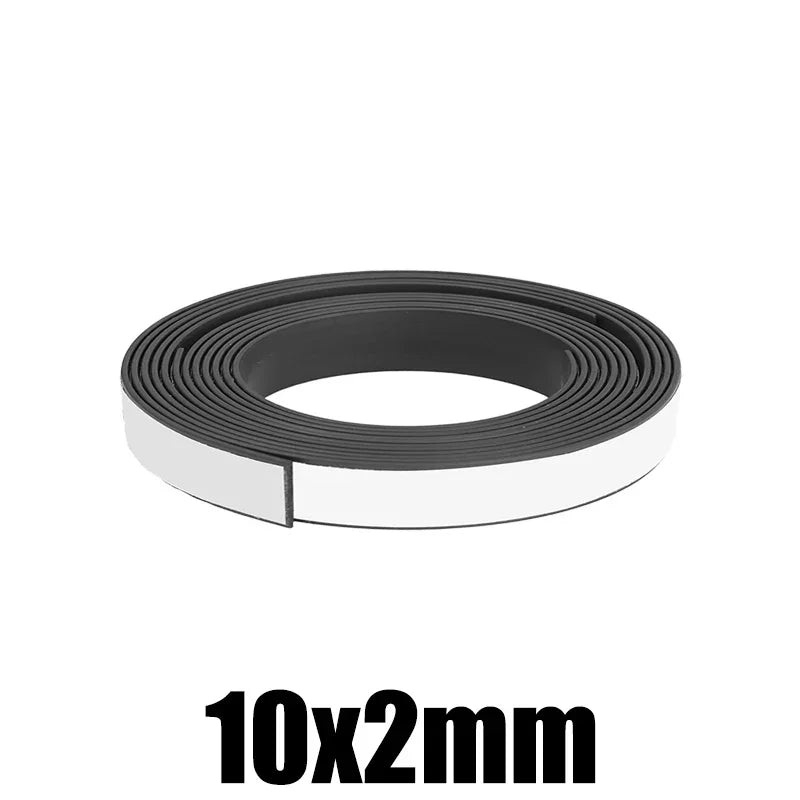 Self Adhesive Magnetic Tape Cuttable Rubber Magnetic Strip For Fridge Wall DIY Photo Poster Fixing Tape Home Office Storage Tool