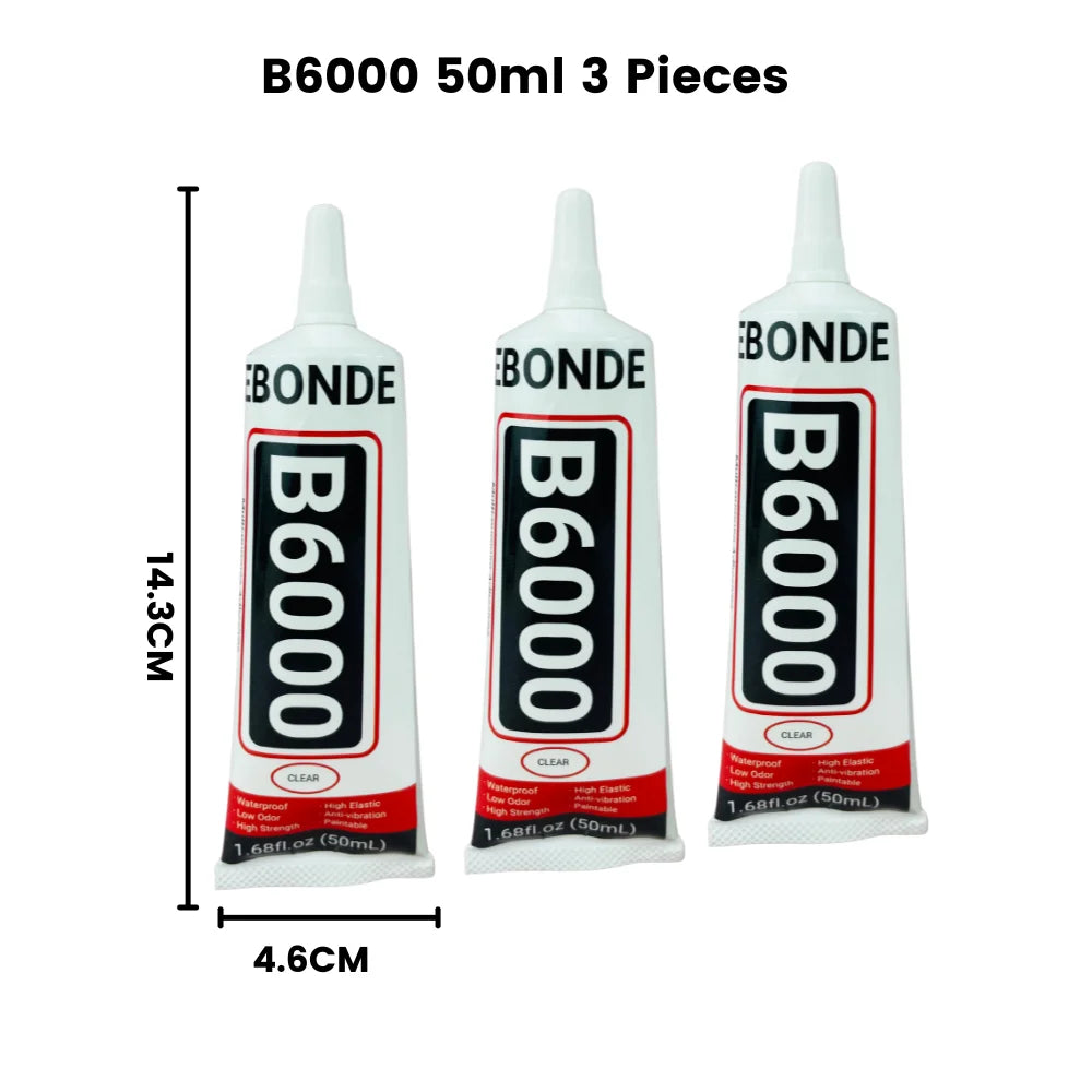 15/50/110ML B6000 Strong Glue Telephone Mobile Phone Touch Screen Adhesive DIY Repair Diamond Jewelry Glass Office Supplies