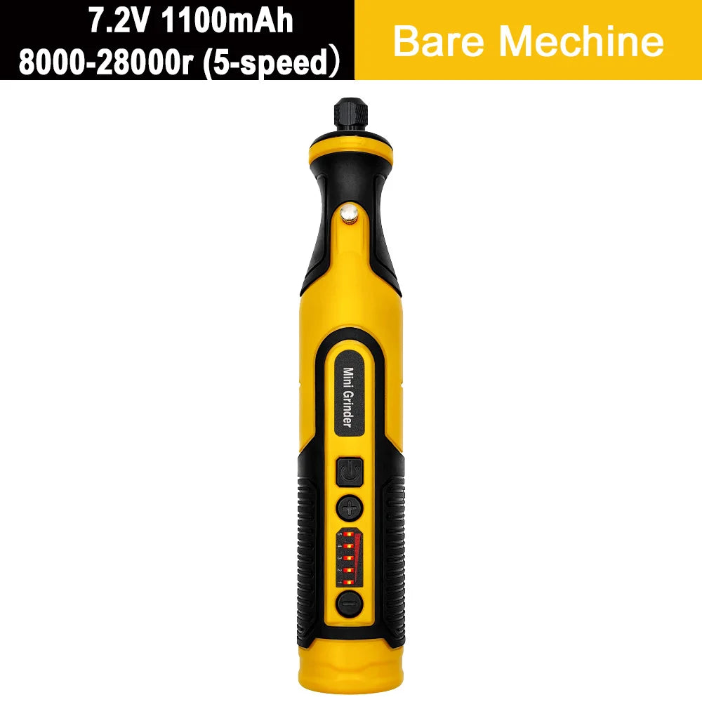 5000-20000r 4.2V Engraver Electric Drill Mini Grinder Engraving Pen Drilling Machine Cordless Rechargeable Micro Rotary Tool Kit