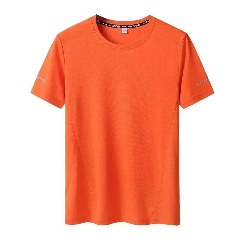 1/2pcs Plus Size Men's T-Shirts Quick Dry Short Sleeves Tees Gym Jerseys Fitness Trainer Running Tops Sportswear Male Clothing