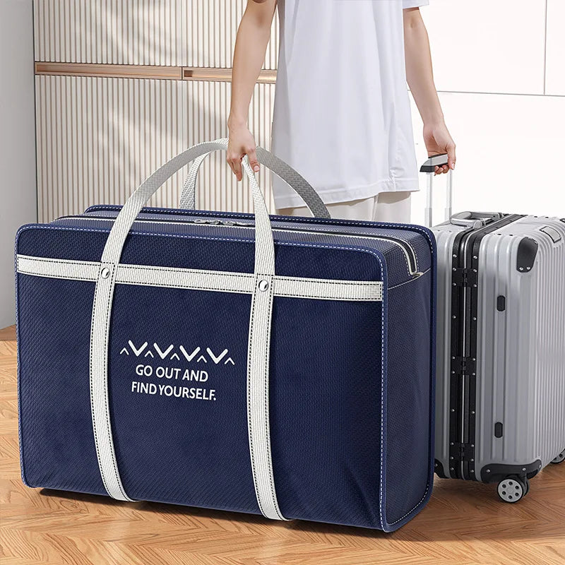Large Capacity Moving Bags Packing Bags Thick Sturdy Durable Waterproof Moisture-Proof Woven Bags Super Large Quilt Storage Bags