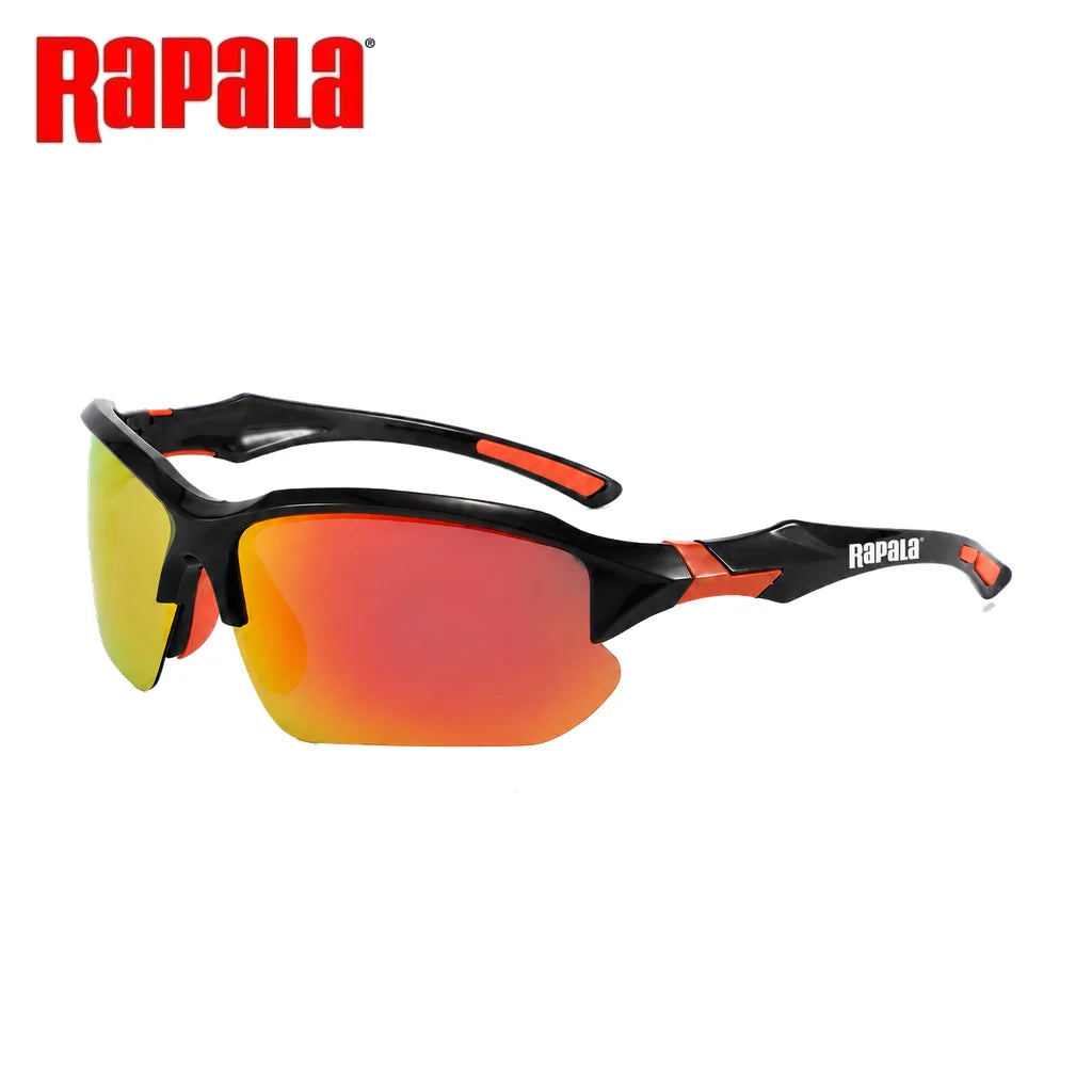 Outdoor Rapala Polarized Fishing Glasses UV400 for Fishing Riding Running Driving with Secure Fit Frame and Storage Case