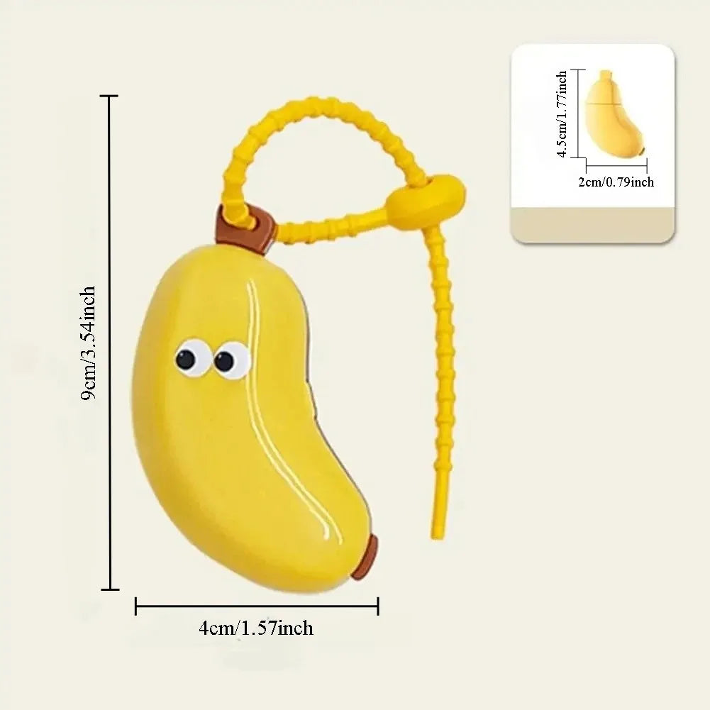 Banana toothbrush protective cap with toothpaste storage box - compact and convenient - essential toothbrush cover for travel