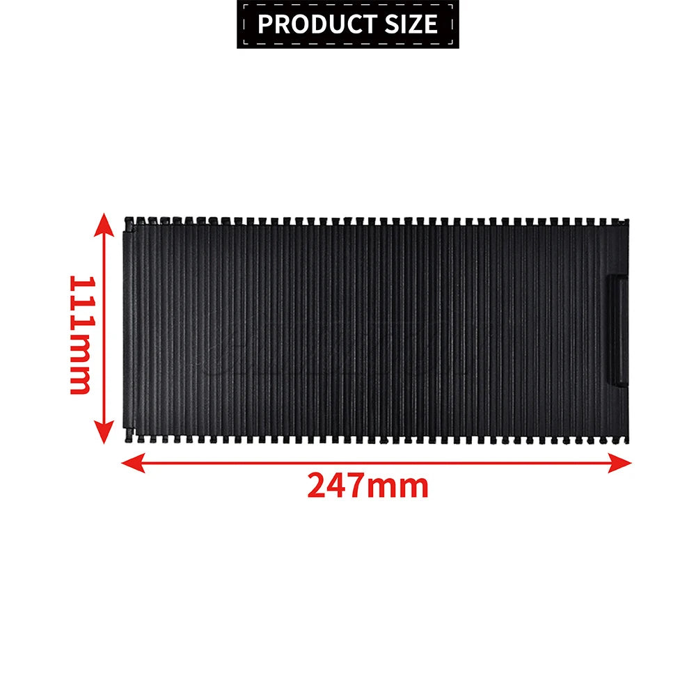 New For Land Rover Range Rover Sport 2005-2009 Car Center Console Cup Holder Cover ABS Sliding Roller Blind Shutter FHM500032