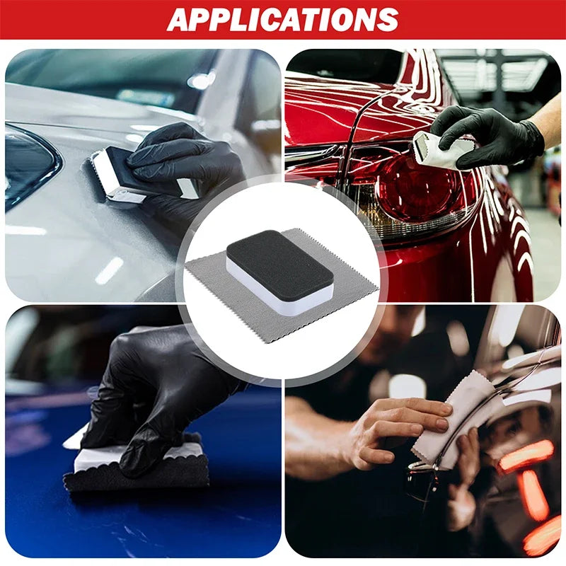Square Nano Ceramic Car Cleaning Cloths Auto Absorbent Microfiber Wiping Rags Wash Towels Automobiles Cleaning Drying 10x10cm