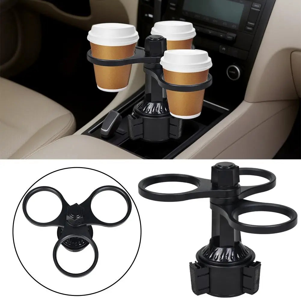 360° Rotating Car Cup Holder Expander Adjustable For Car Interior Water Cup Coffee Beverage Bottle Rack Support  Accessories
