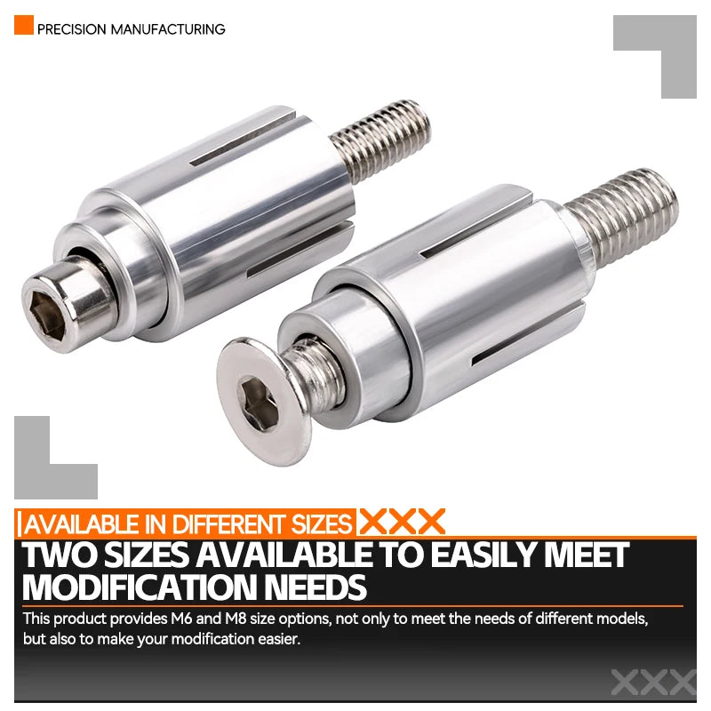2pcs/set 13/16mm Expansion Screw Handguard Handlebar End Plugs Screws Universal Handle Bar Expand Screws Motorcycle Accessories