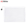1pc Fashion Solid Color Makeup Cosmetic Handbags Coin Purse Transparent Grid Zipper Pencil Case Cosmetic Storage Mesh Pen Bag