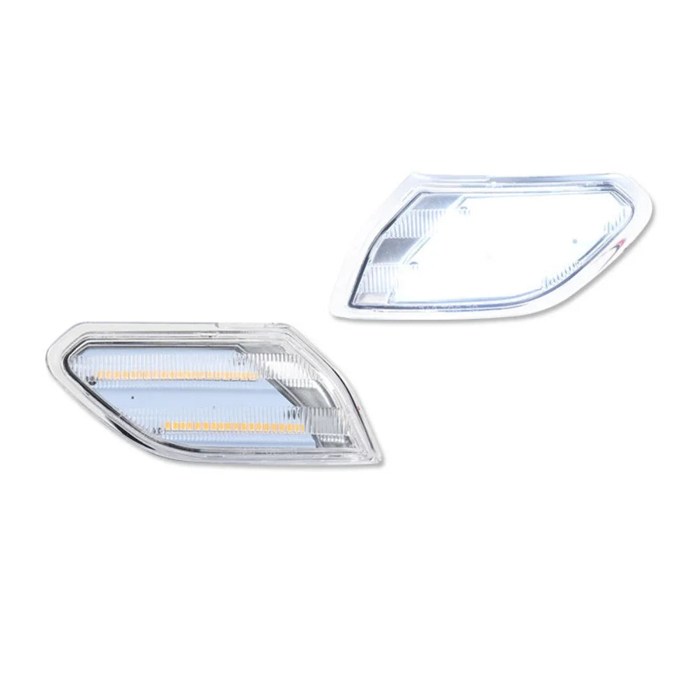 White / Amber LED Front Side Marker Lights For Jeep Wrangler JL 2018-up & Gladiator JT 2020-up Driving Light Turn Signal Light