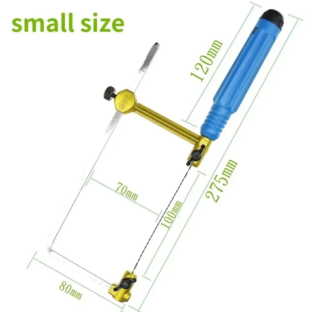 Adjustable Mini Hand Saw U Type Jeweler's Saw Saw Bow for Jewelry DIY Tools Woodwork Craft Tools Hand Tools Set Saw Blade
