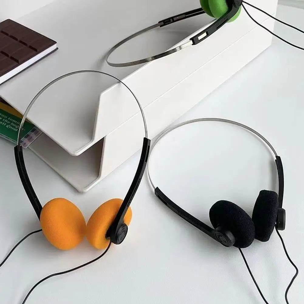 Retro Underwire Headphones Portable Wired Small Music Mp3 Walkman Sports Fashion Photo Props - Fashionable Vintage Headset