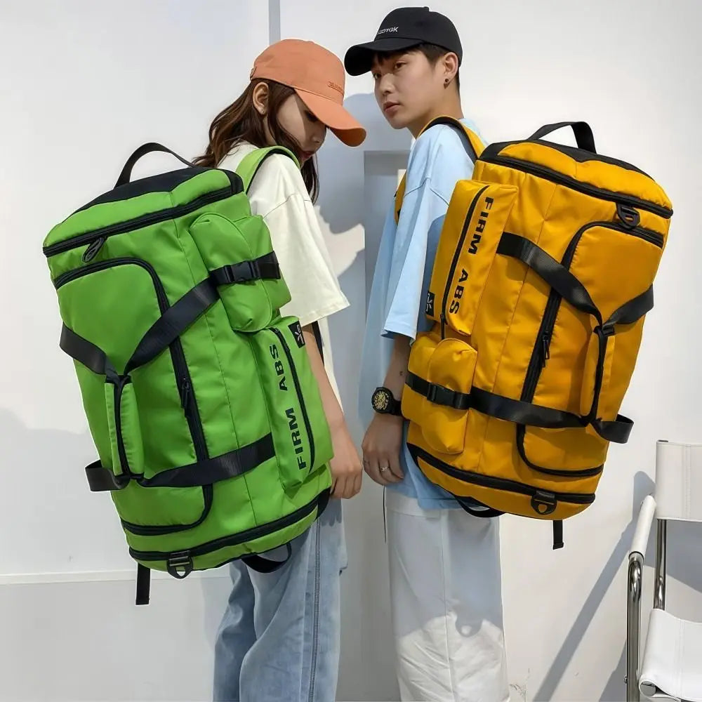67L Travel Backpack Large Capacity with Shoes Compartment Camping Duffel Bags Dry Wet Separation 3 in1 Fitness Handbag Unisex