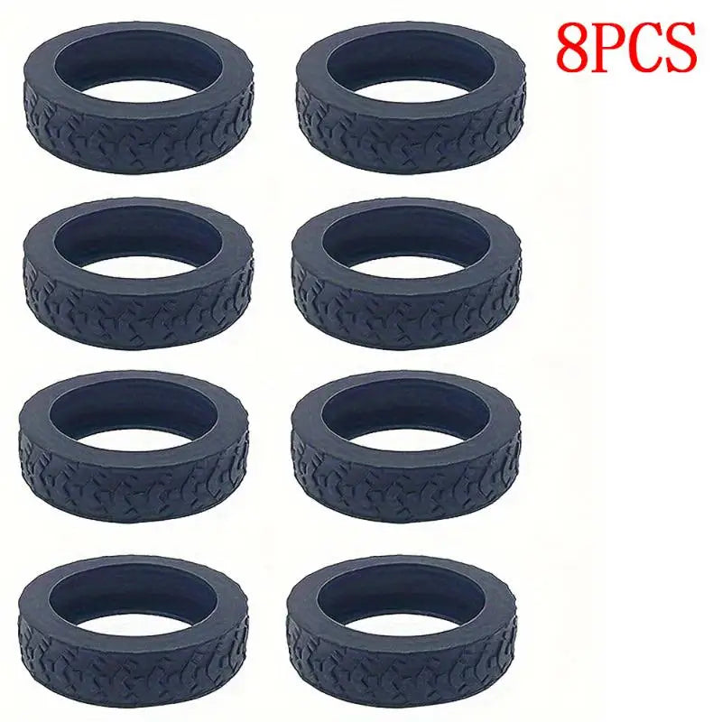 8-Piece Luggage Wheel Protective Cover Silent Silicone Cover And Universal Noise Reduction Accessories Thicken Texture Silicone