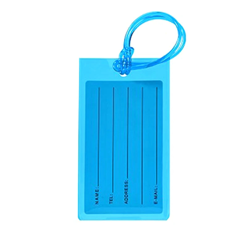Soft Pvc Travel Luggage Tag Airplane Color Silicone Wholesale Suitcase Label Accessories Bag Name Tag Card Sleeve