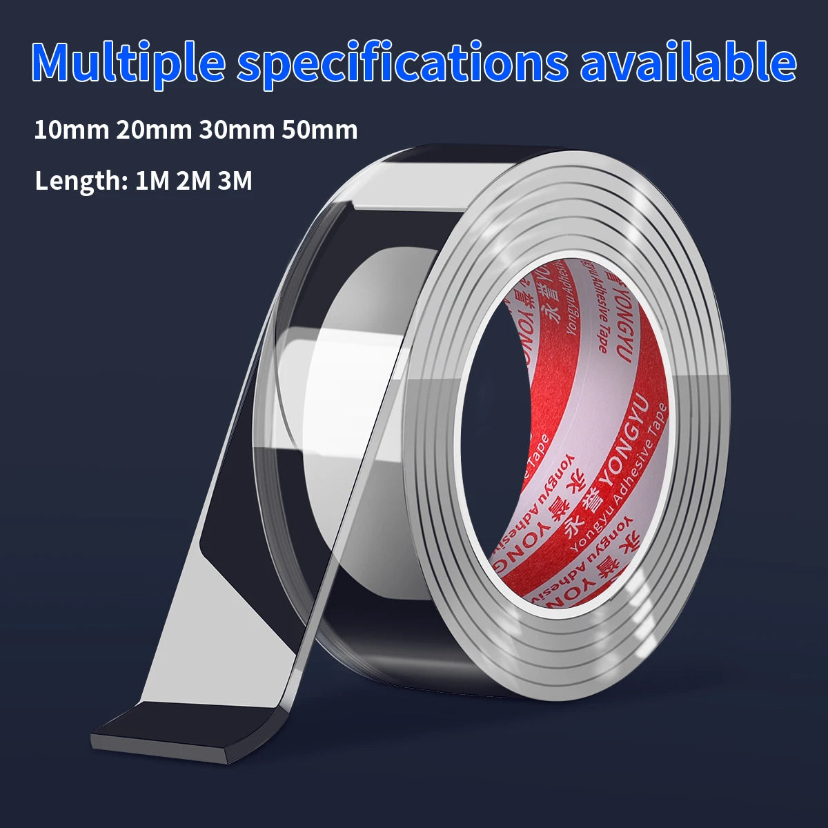 Double Sided Tape Heavy Duty, Nano Double Sided Adhesive Tape, Clear Mounting Tape Picture Hanging Adhesive Strips, Poster Tape