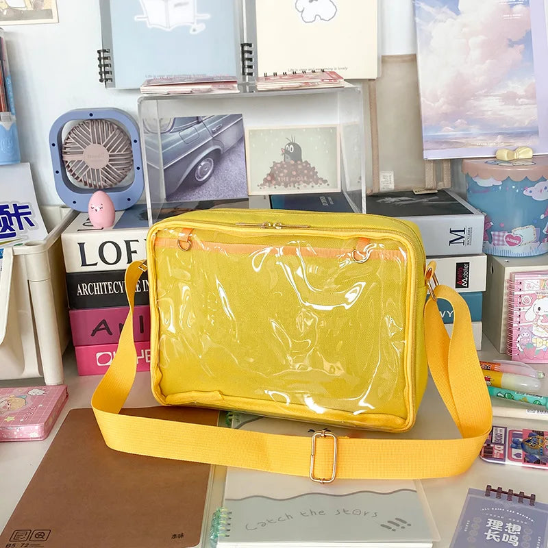 Female Ita Crossbody Bag Womens Oxford Transparent Messenger Bag Girls Cute-Lolita Shoulder Bags Teens Satchels Bag Outdoor Sac